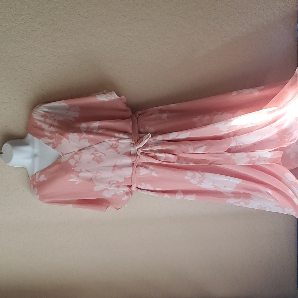 Lane Bryant Pink Asymmetrical Dress - Picture 1 of 11
